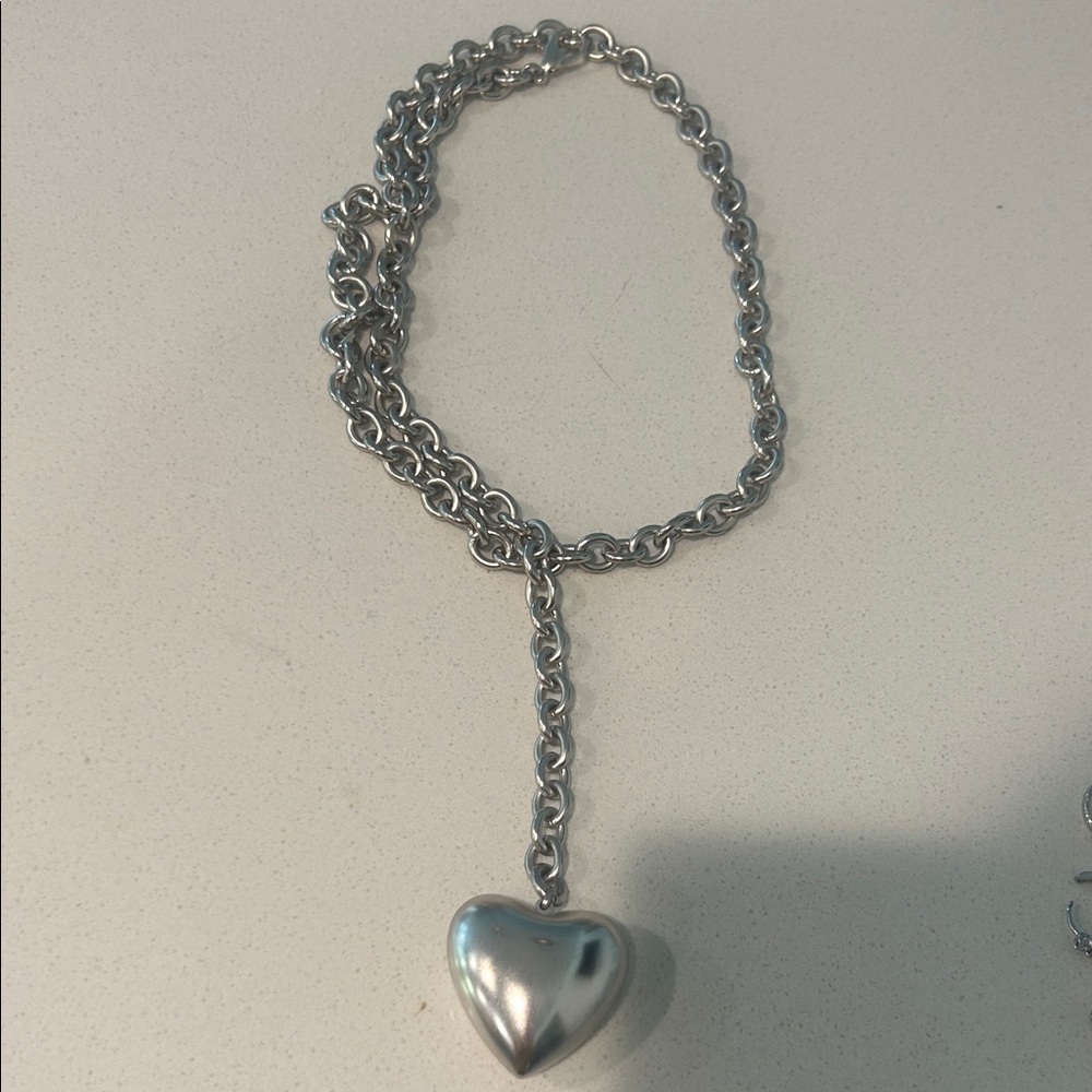 Roxanne Assoulin Silver Heart Necklace